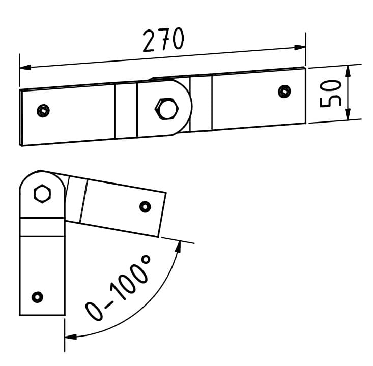 HYXAL Gelenkverbinder Aluminium NJ1_1