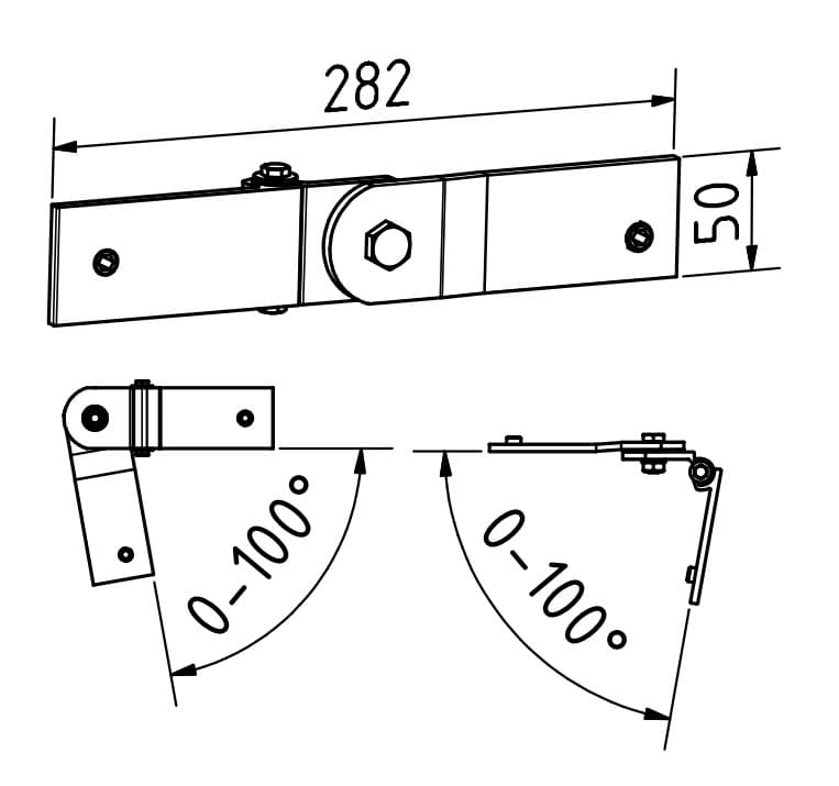 HYXAL Doppelgelenkverbinder Aluminium NS1_1