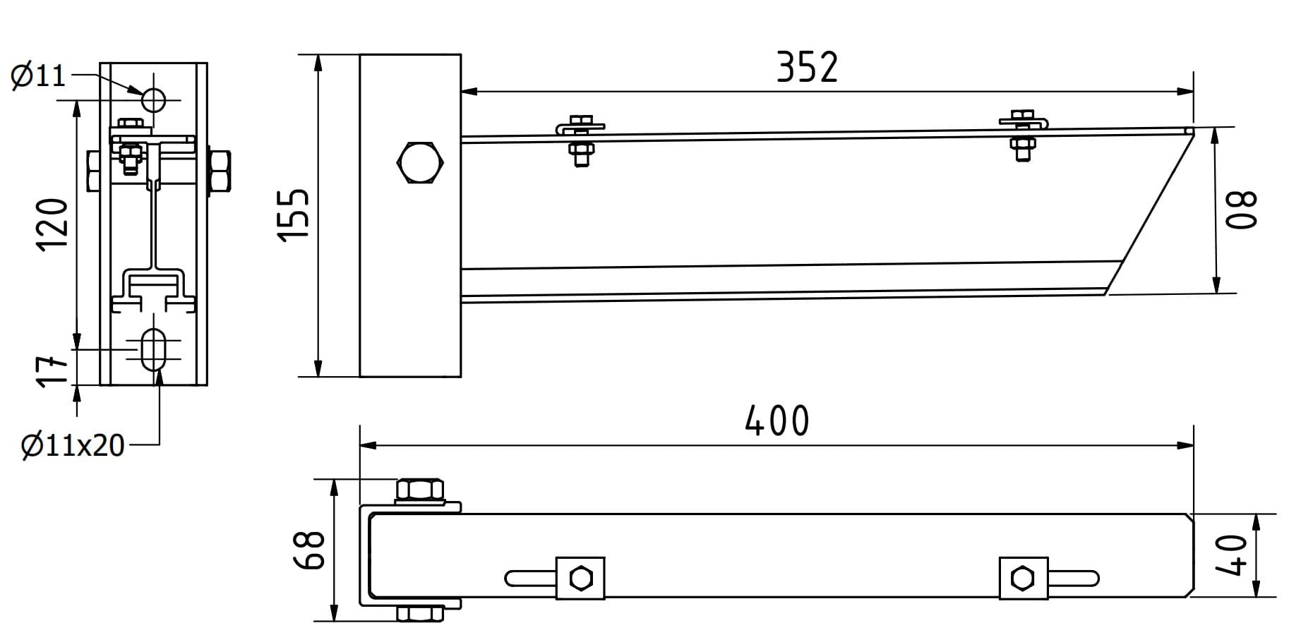 HYXAL Konsole Aluminium SK 430_1