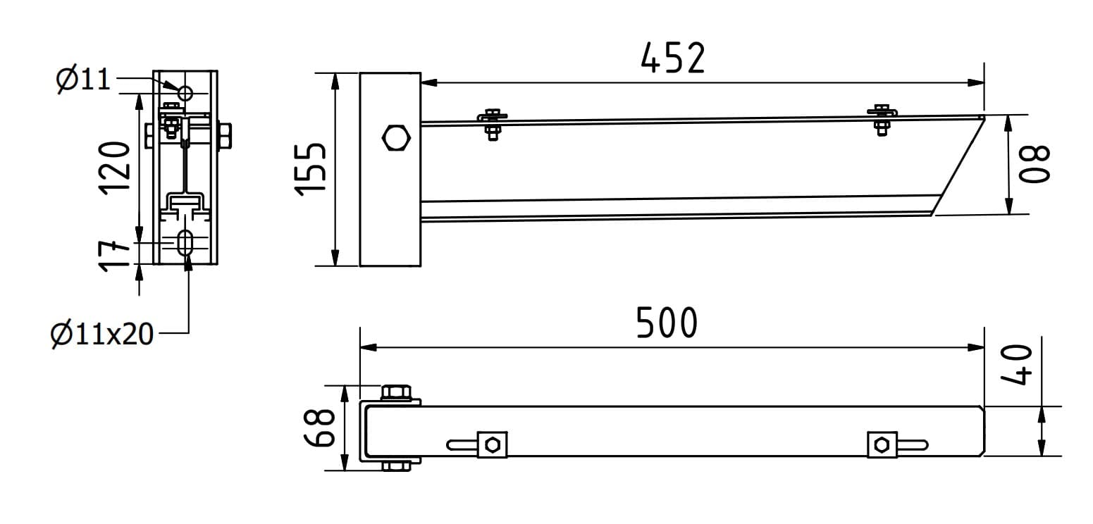 HYXAL Konsole Aluminium SK 440_1