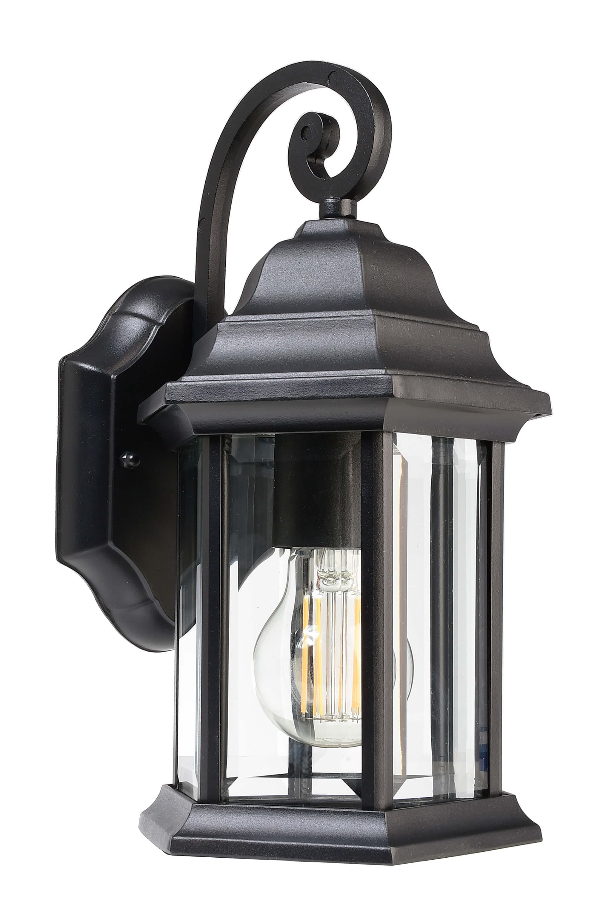 Wandaufbauleuchte, Saiph, 1x max. 60 W E27, Schwarz, 220-240 V/AC, 50 / 60 Hz, I