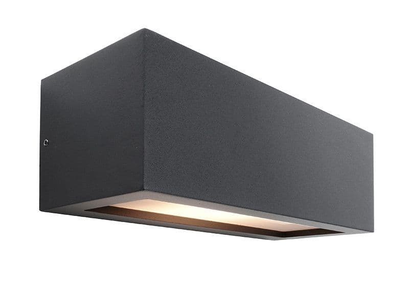 Wandaufbauleuchte, Rilongo A Up and Down, 1x max. 18 W E27, Grau, 220-240 V/AC,