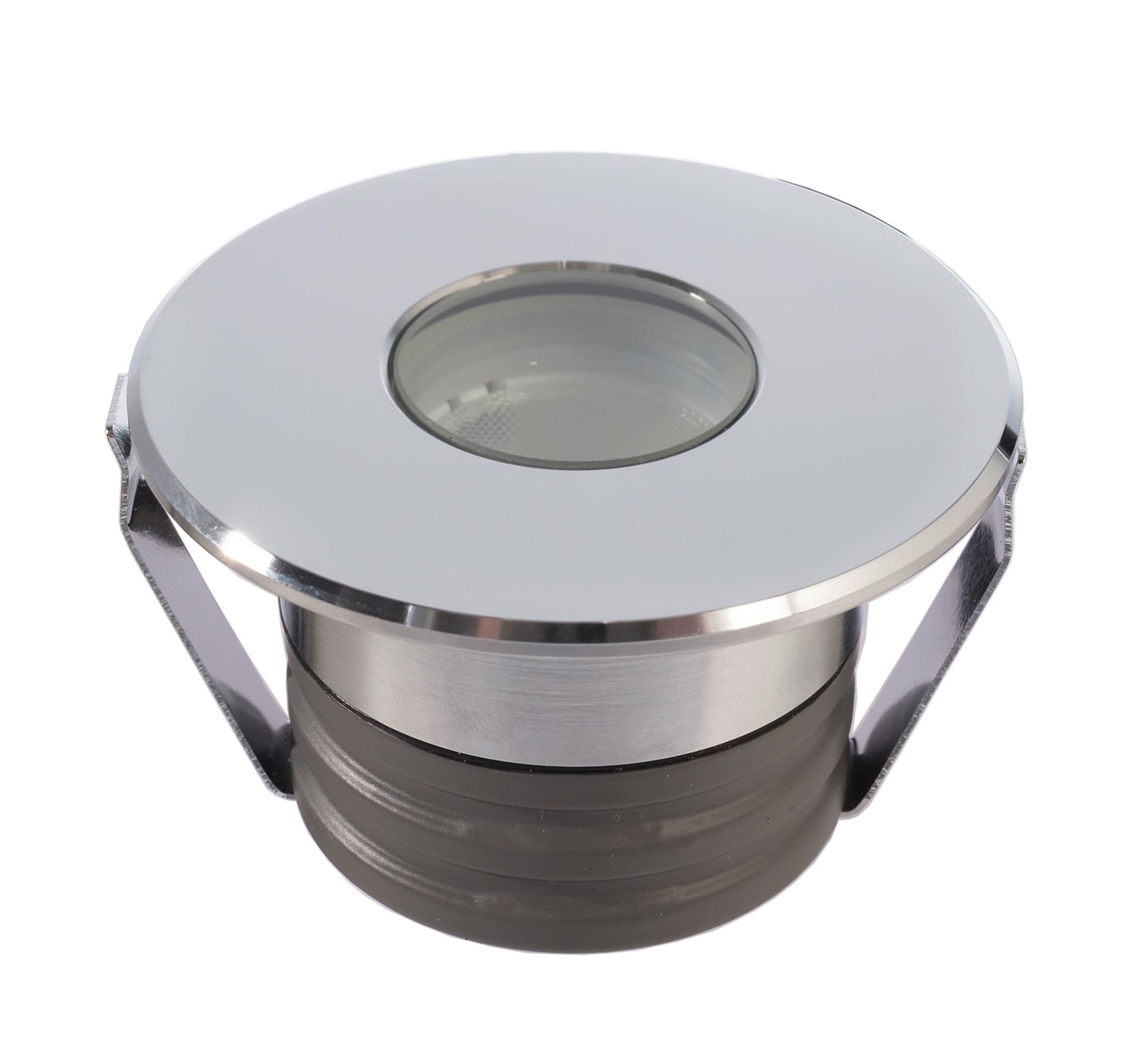 Bodeneinbauleuchte, Peacock, 2 W, 3000 K, Silber, 220-240 V/AC, 50 / 60 Hz, IP 6