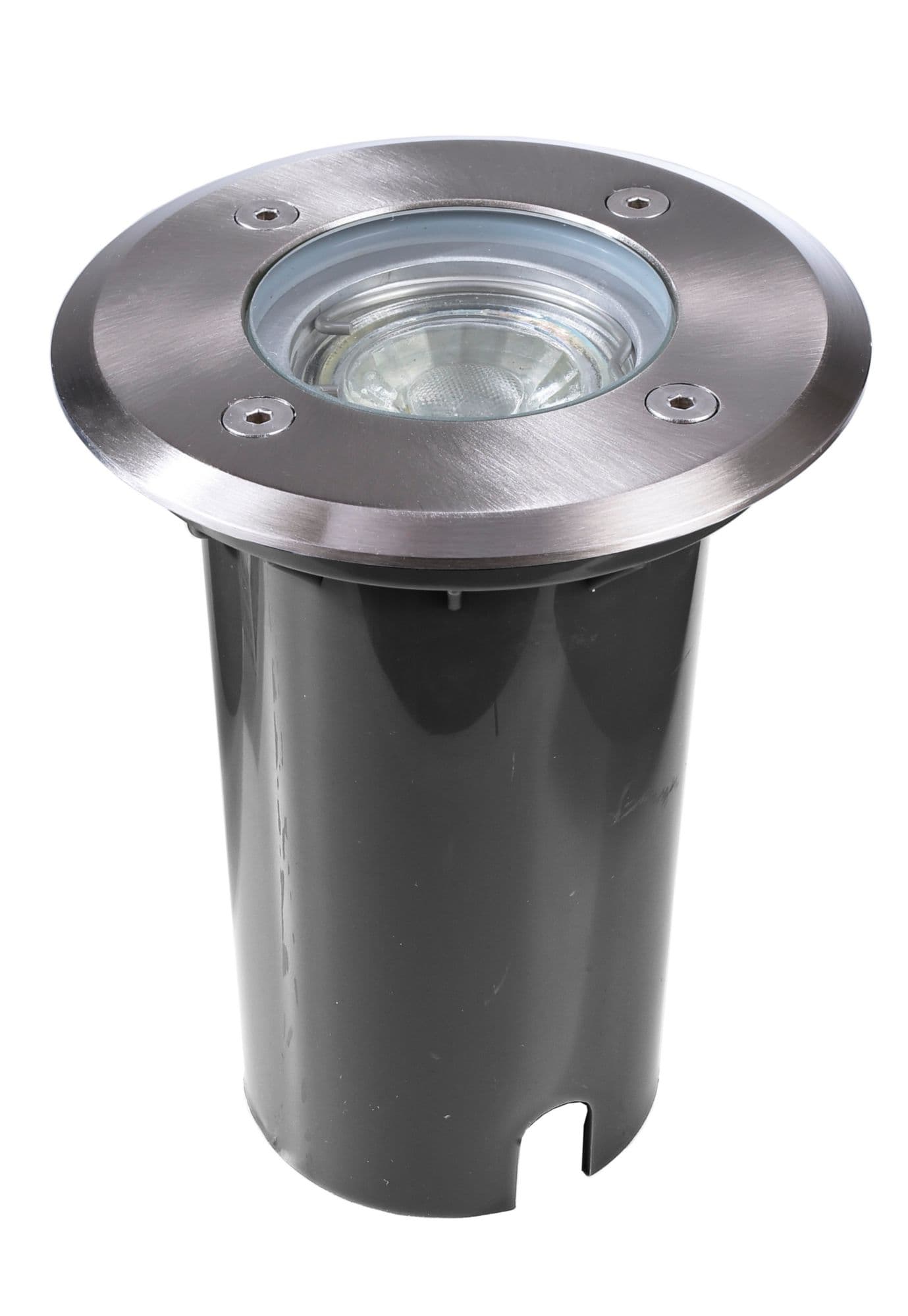 Bodeneinbauleuchte, Aton Rund Set, 1x max. 7 W GU10, Schwarz, 220-240 V/AC, 50 /
