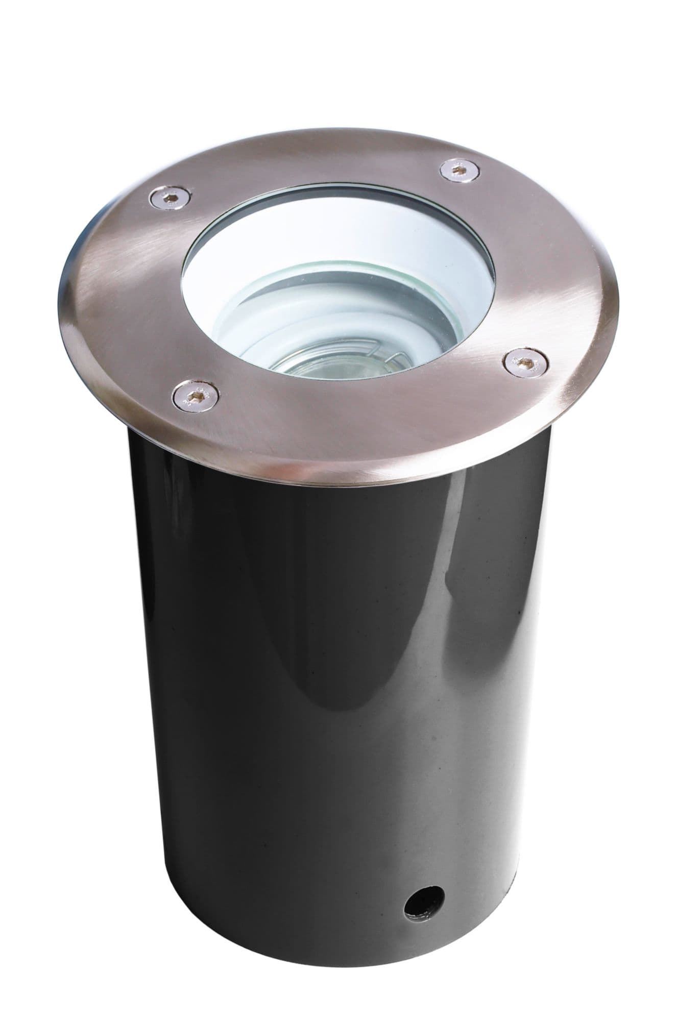 Bodeneinbauleuchte, Pavo Rund Set, 1x max. 9 W GU10, Silber, 220-240 V/AC, 50 /