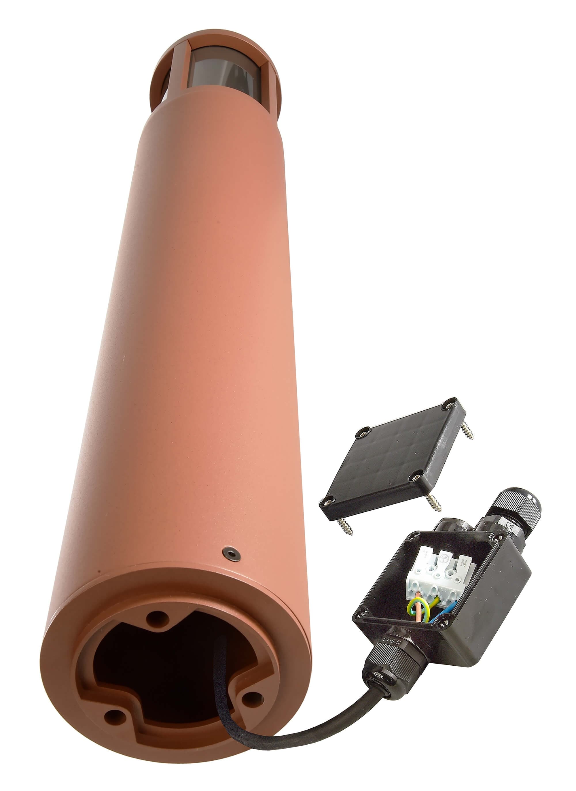 Pollerleuchte, Facado II rund getönt 650mm, 1x max 20 W, E27, Rost, 220-240 V/AC_1