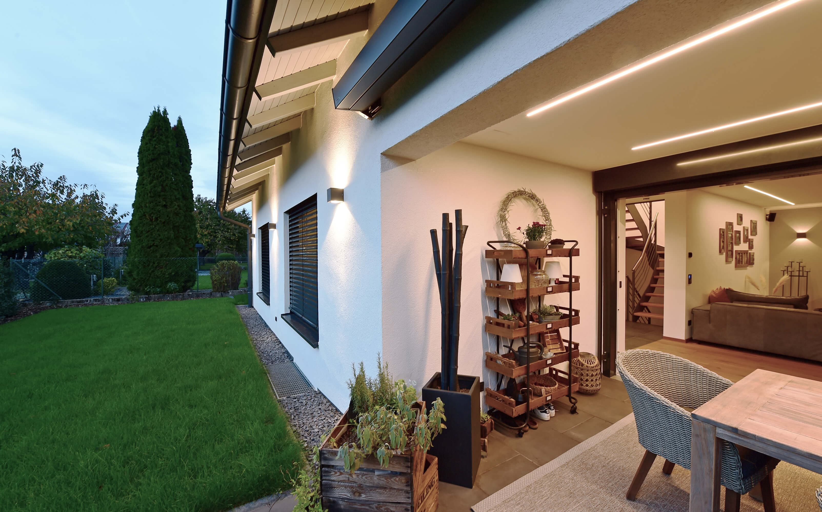 Wandaufbauleuchte, Cubodo II Double, 16 W, 3000 K, Grau, 220-240 V/AC, 50 / 60 H_3
