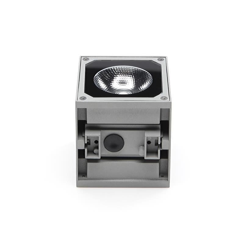 Wandaufbauleuchte, Cubodo II Single, 8,5 W, 3000 K, Silber, 220-240 V/AC, 50 / 6_4