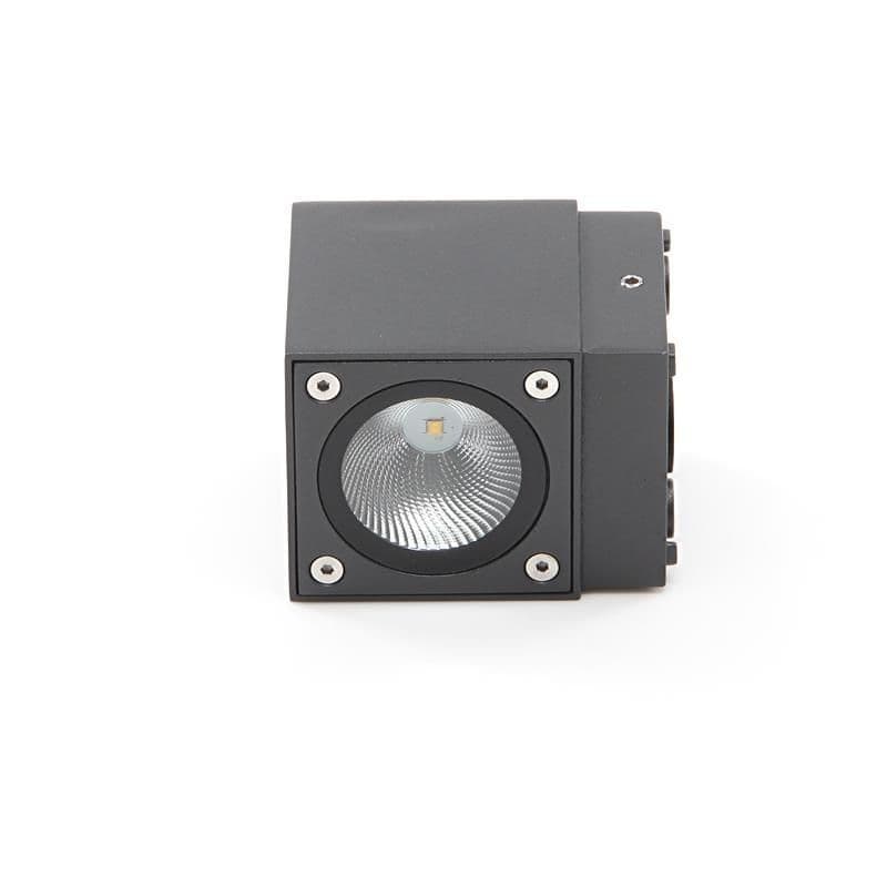 Wandaufbauleuchte, Cubodo II Single Mini, 5 W, 3000 K, Grau, 220-240 V/AC, 50 /_4