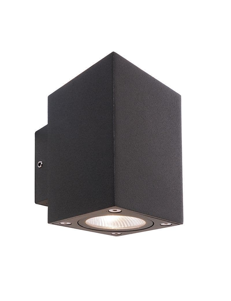 Wandaufbauleuchte, Cubodo II Double Mini, 10 W, 3000 K, Grau, 220-240 V/AC, 50 /