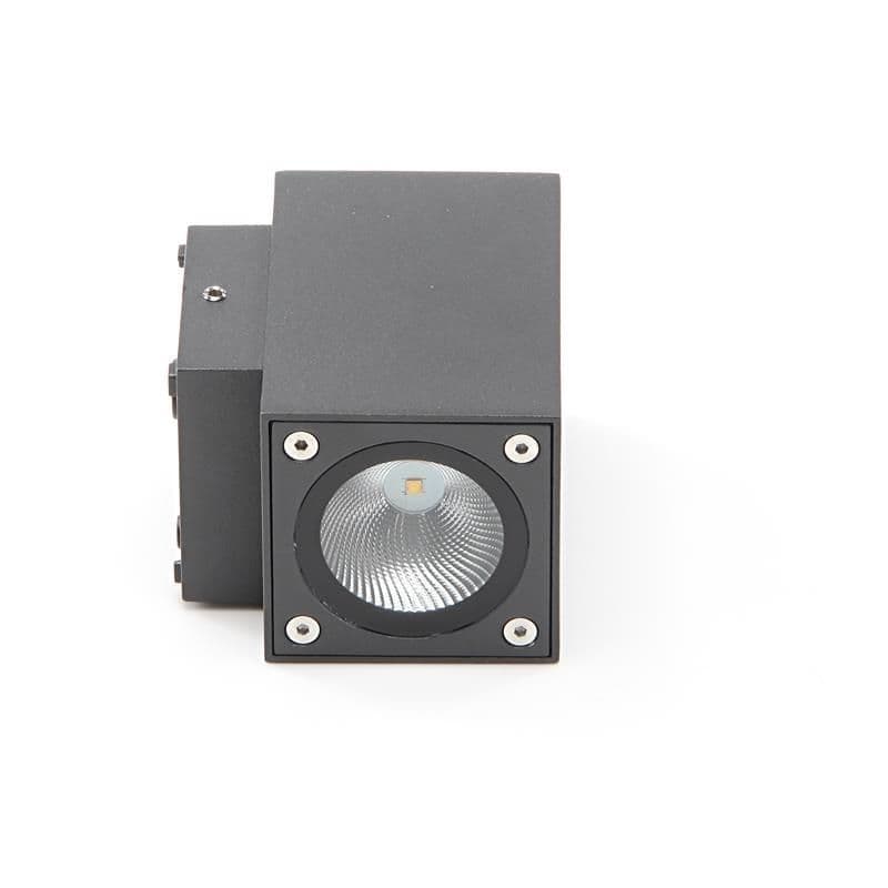 Wandaufbauleuchte, Cubodo II Double Mini, 10 W, 3000 K, Grau, 220-240 V/AC, 50 /_2