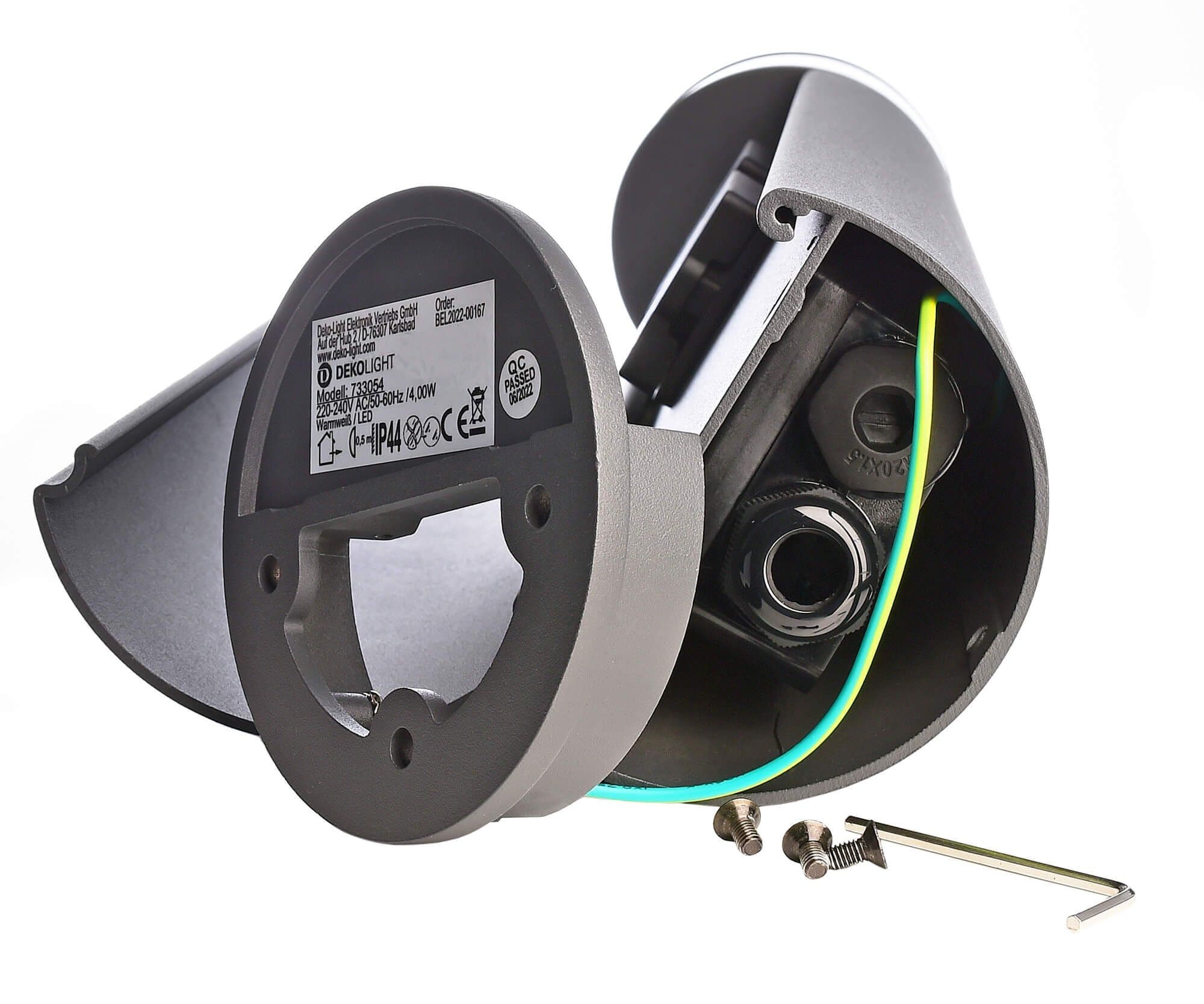 Energieverteiler, Arawan 480 mm, 3680 W, 4,8 W, 3000 K, Grau, 220-240 V/AC, 50 /_7