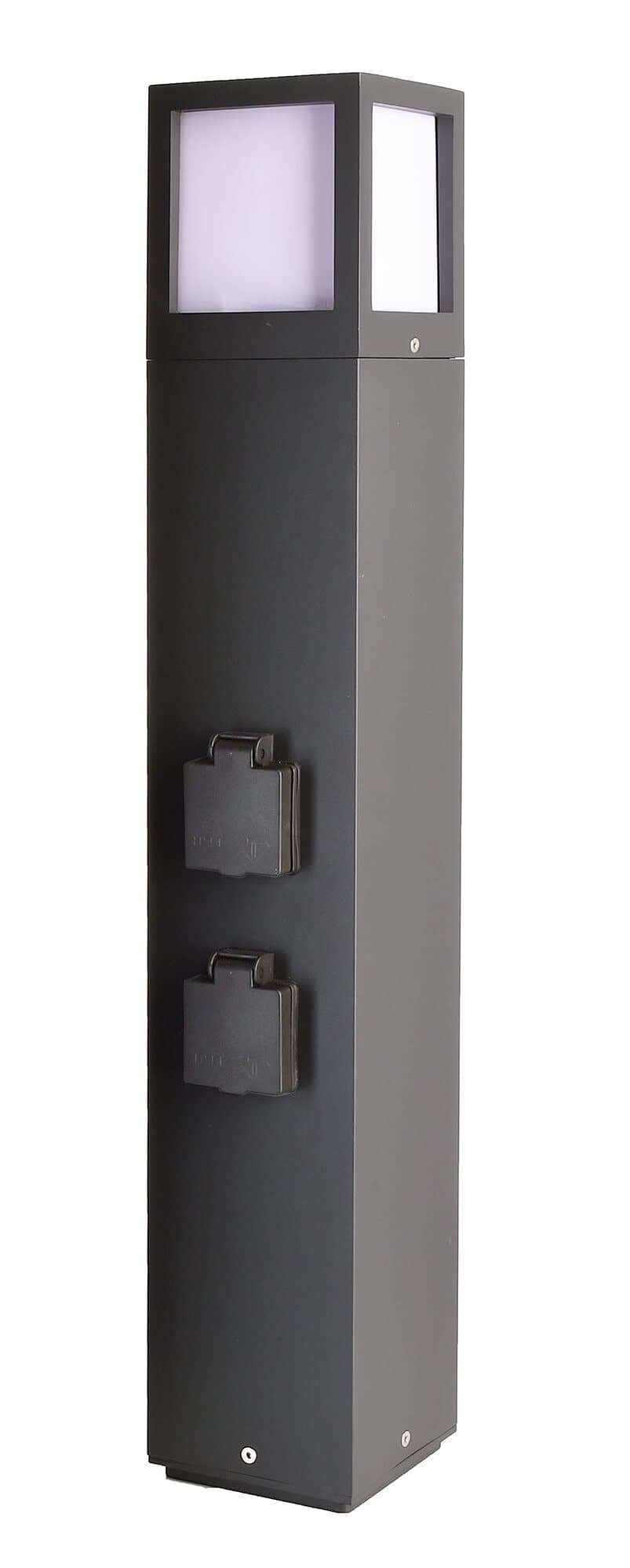 Energieverteiler, Facado Socket 650 mm, 1x max. 20 W E27, Grau, 220-240 V/AC, 50