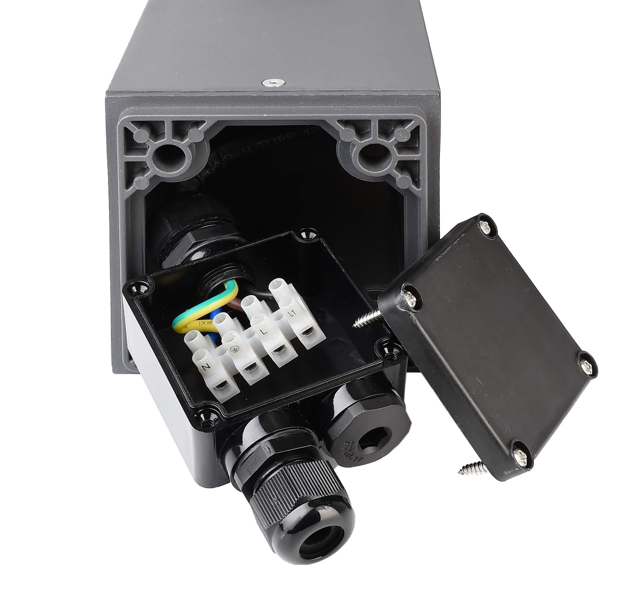 Energieverteiler, Facado Socket 650 mm, 1x max. 20 W E27, Grau, 220-240 V/AC, 50_3