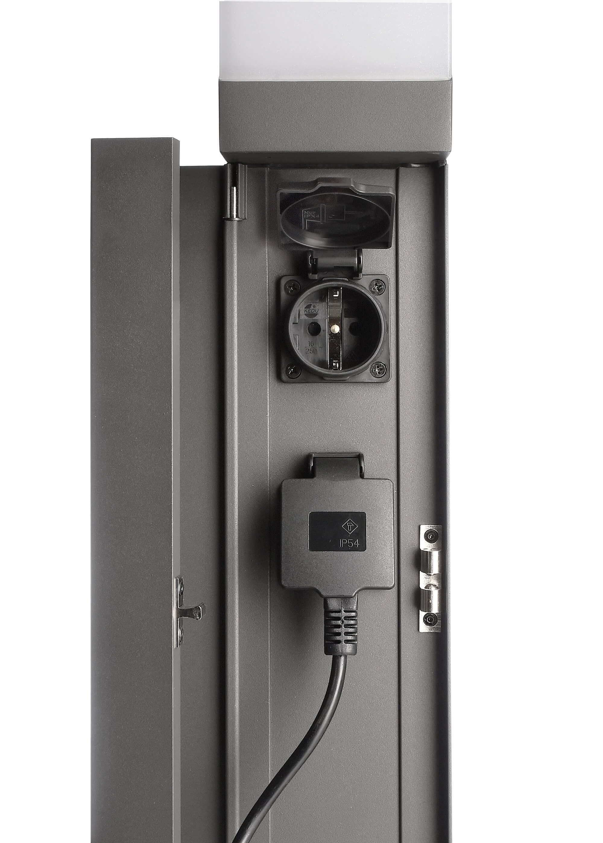 Energieverteiler, Puka Mana 620 mm, 3680 W, 1x max. 13 W E27, Grau, 220-240 V/AC_4